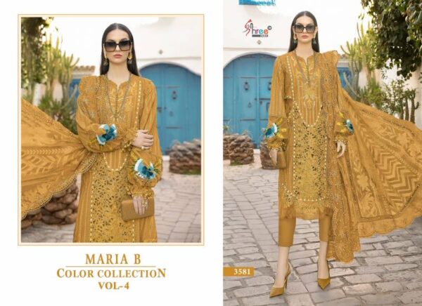 Shree Maria B Color Collection Vol 4 Cotton Pakistani Suits Catalog Wholesale Collection - Image 2