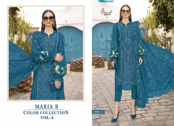Shree Maria B Color Collection Vol 4 Cotton Pakistani Suits Catalog Wholesale Collection - Image 4