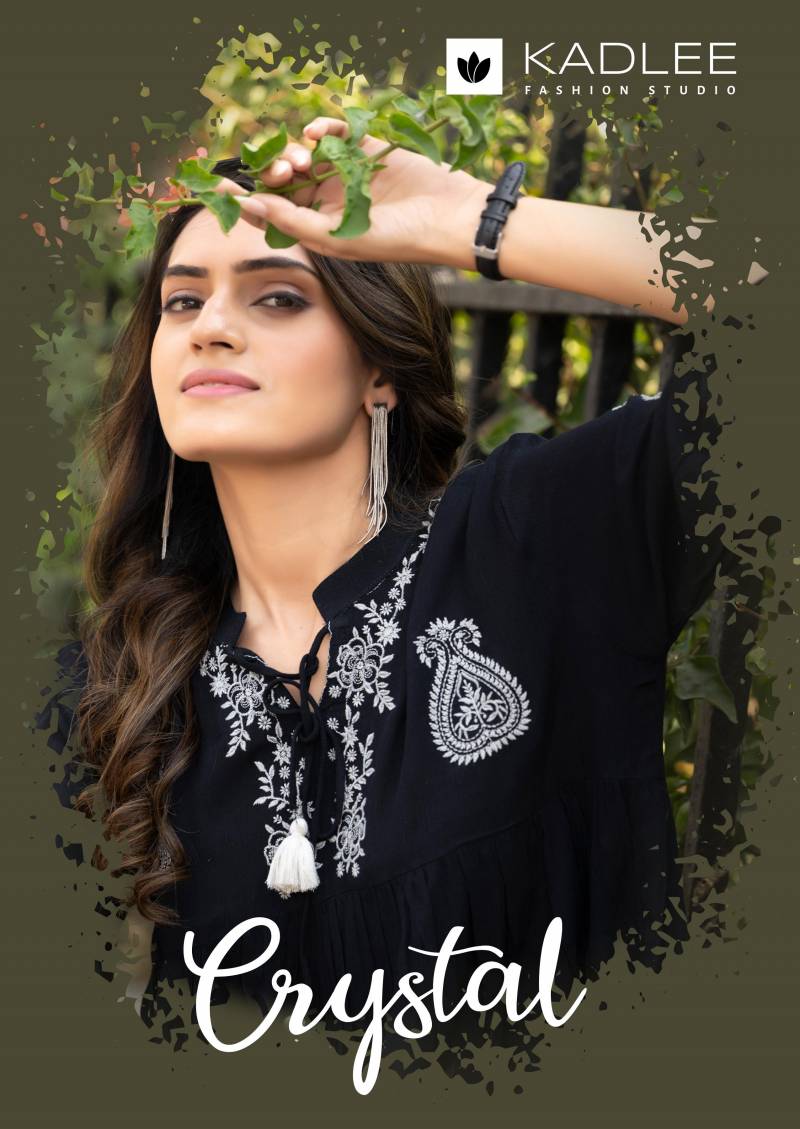 Kadlee Crystal Rayon Wrinkle Thread Work Tops Catalog Wholesale Collection