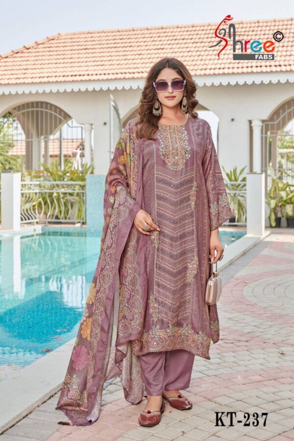 Shree Kt 237 Viscose Maslin Digital Printed Salwar Suits Catalog Wholesale Collection