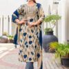 Saheli Vol 1 Rayon Foil Printed Kurti Bottom With Dupatta Catalog Wholesale Collection - Image 8