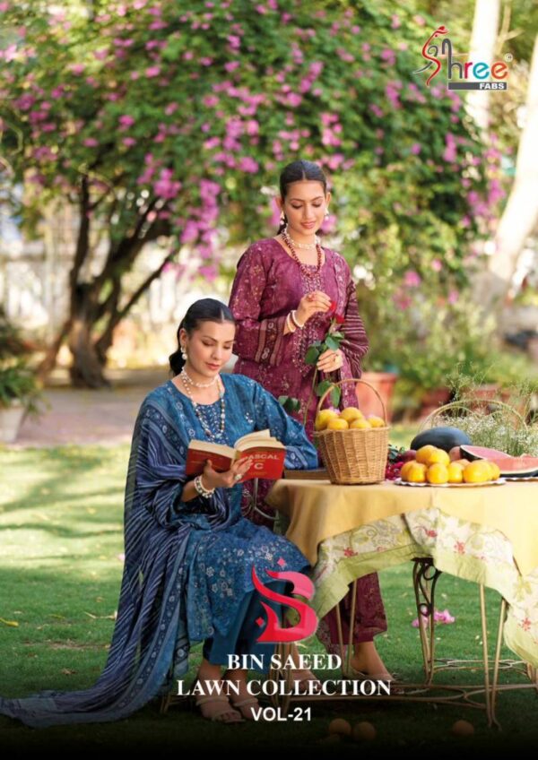 Shree Bin Saeed Lawn Collection Vol 21 Readymade Catalog Wholesale Collection