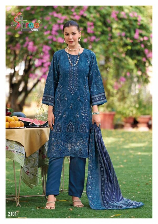 Shree Bin Saeed Lawn Collection Vol 21 Readymade Catalog Wholesale Collection - Image 2