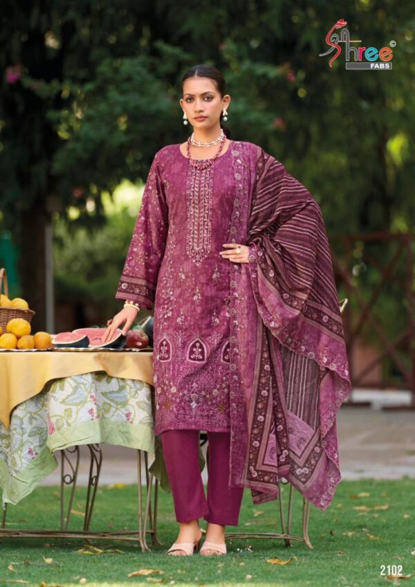 Shree Bin Saeed Lawn Collection Vol 21 Readymade Catalog Wholesale Collection - Image 4