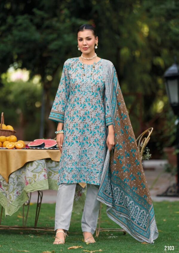 Shree Bin Saeed Lawn Collection Vol 21 Readymade Catalog Wholesale Collection - Image 5
