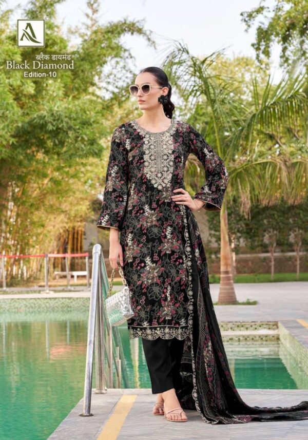 Alok Black Diamond Edition 10 Rayon Printed Dress Material Catalog Wholesale Collection - Image 6