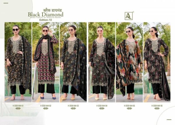 Alok Black Diamond Edition 10 Rayon Printed Dress Material Catalog Wholesale Collection - Image 8