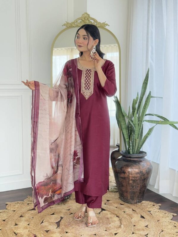 Wb 710 Rayon Fancy Neck Kurti Bottom With Dupatta Catalog Wholesale Collection