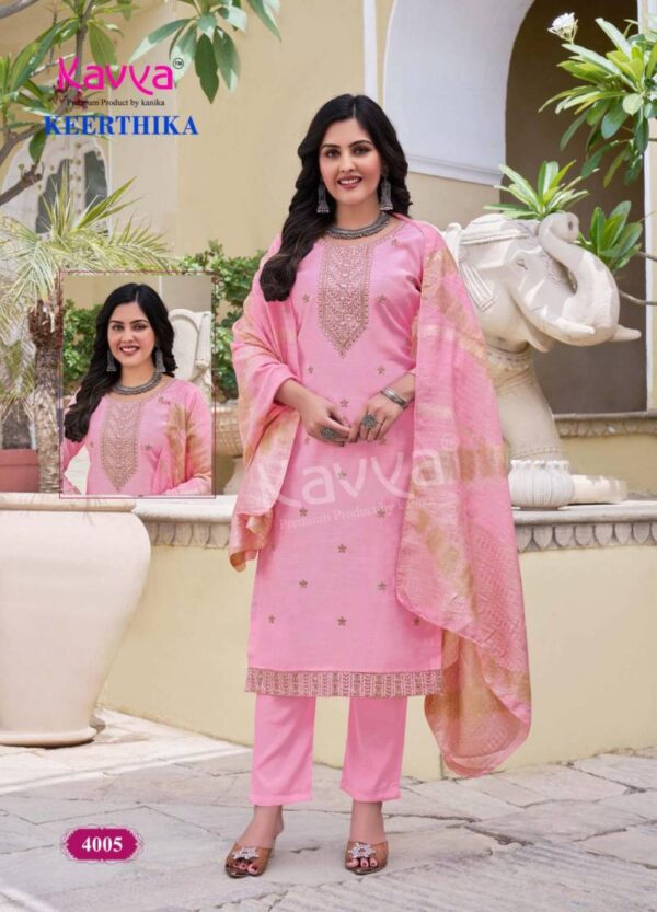 Kavya Keerthika Vol 4 Straight Kurti Bottom With Dupatta Catalog Wholesale Collection - Image 6