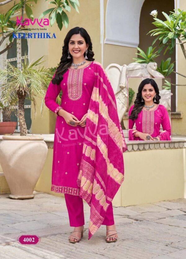 Kavya Keerthika Vol 4 Straight Kurti Bottom With Dupatta Catalog Wholesale Collection - Image 9