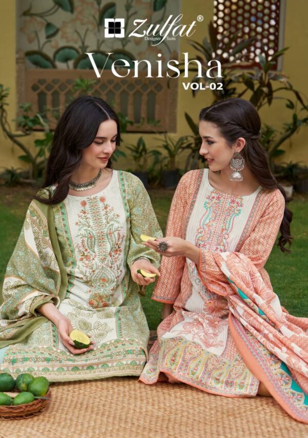 Zulfat Venisha Vol 2 Cotton Printed Dress Material Catalog Wholesale Collection