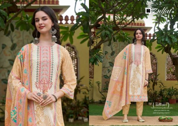 Zulfat Venisha Vol 2 Cotton Printed Dress Material Catalog Wholesale Collection - Image 3