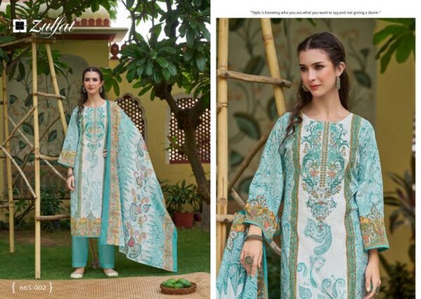 Zulfat Venisha Vol 2 Cotton Printed Dress Material Catalog Wholesale Collection - Image 5