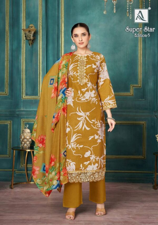 Alok Super Star Edition 5 Cambric Printed Dress Material Catalog Wholesale Collection - Image 3