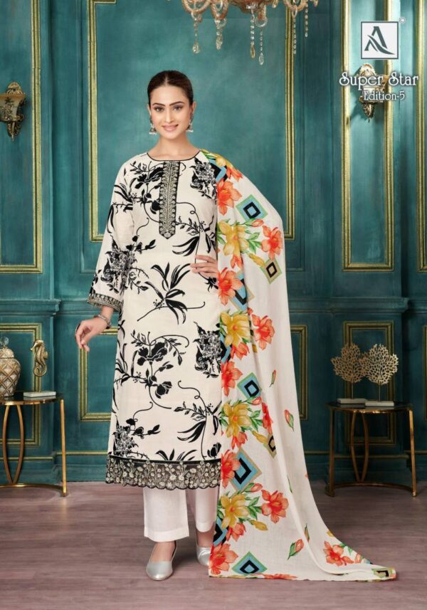 Alok Super Star Edition 5 Cambric Printed Dress Material Catalog Wholesale Collection - Image 5