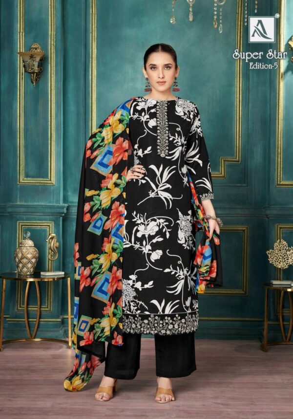 Alok Super Star Edition 5 Cambric Printed Dress Material Catalog Wholesale Collection - Image 7