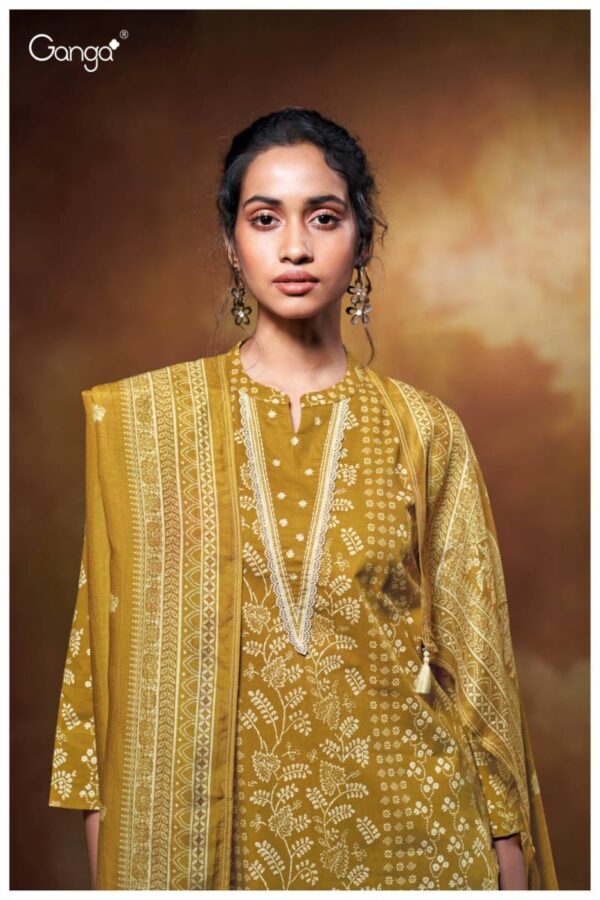 Ganga Xara Cotton Printed Embroidered Salwar Kameez Catalog Wholesale Collection