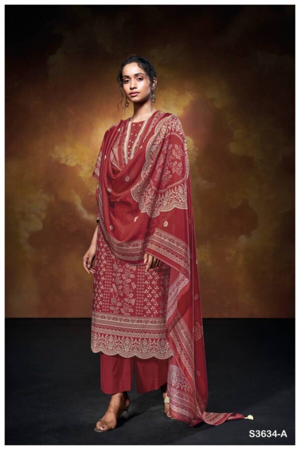 Ganga Xara Cotton Printed Embroidered Salwar Kameez Catalog Wholesale Collection - Image 2