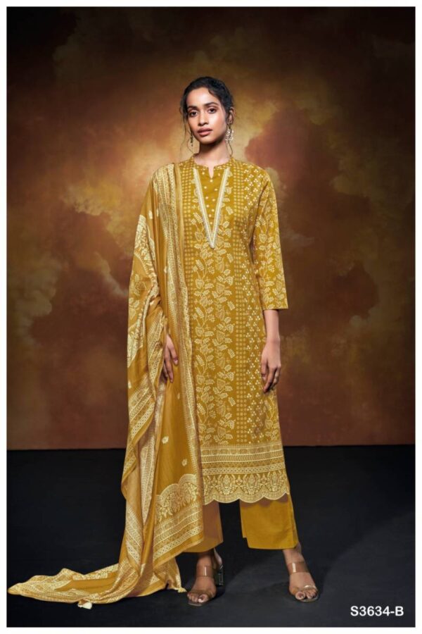 Ganga Xara Cotton Printed Embroidered Salwar Kameez Catalog Wholesale Collection - Image 5