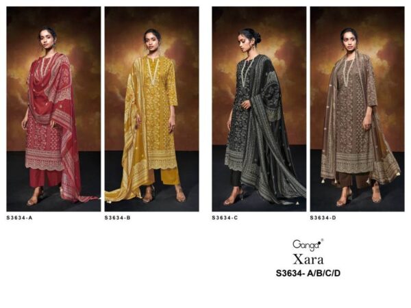 Ganga Xara Cotton Printed Embroidered Salwar Kameez Catalog Wholesale Collection - Image 7