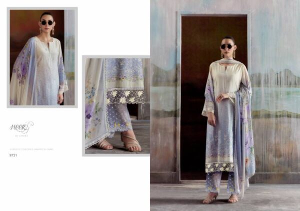 Kimora Heer Aashiqi Maslin Digital Printed Salwar Suits Catalog Wholesale Collection - Image 2