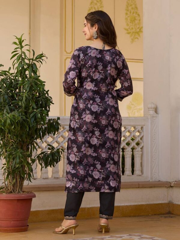 Pahal 01 Chinon Flower Printed Kurti Bottom With Dupatta Catalog Wholesale Collection - Image 5