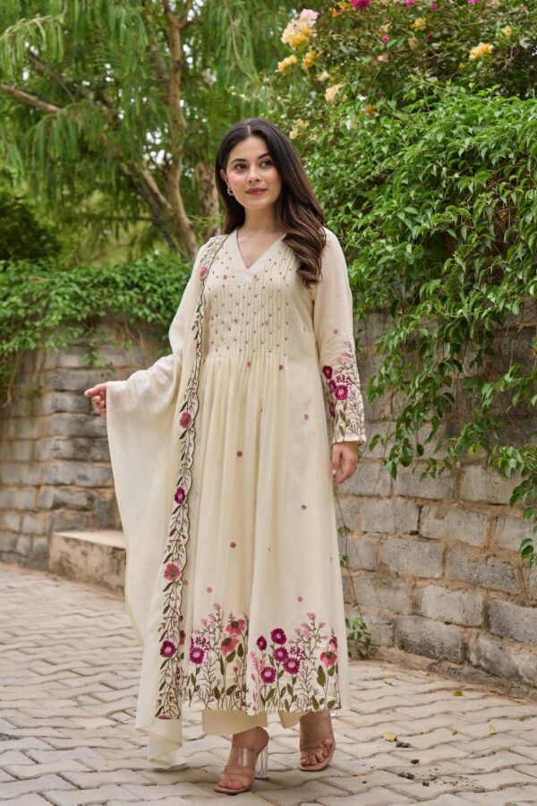 Naisha K 82 Mul Cotton Kurti Bottom With Dupatta Catalog Wholesale Collection - Image 5
