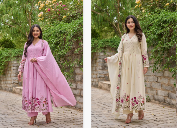 Naisha K 82 Mul Cotton Kurti Bottom With Dupatta Catalog Wholesale Collection - Image 7
