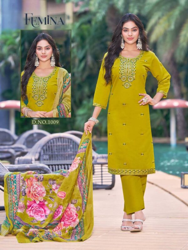 Ganesha Femina Vol 1 Roman Silk Readymade Dress Catalog Wholesale Collection - Image 9