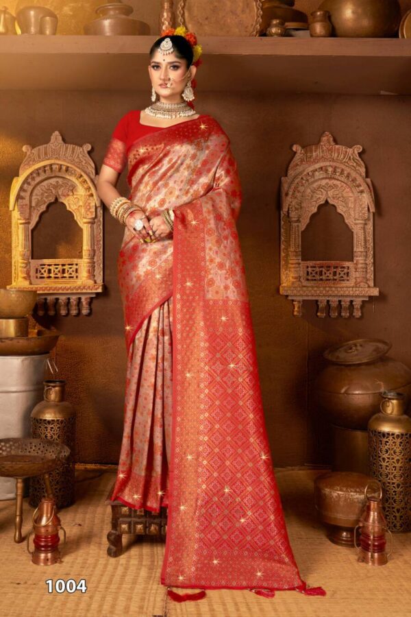 Saroj Vaishnavi Silk Saroski Vol 2 Traditional Wear Silk Saree Catalog Wholesale Collection - Image 4