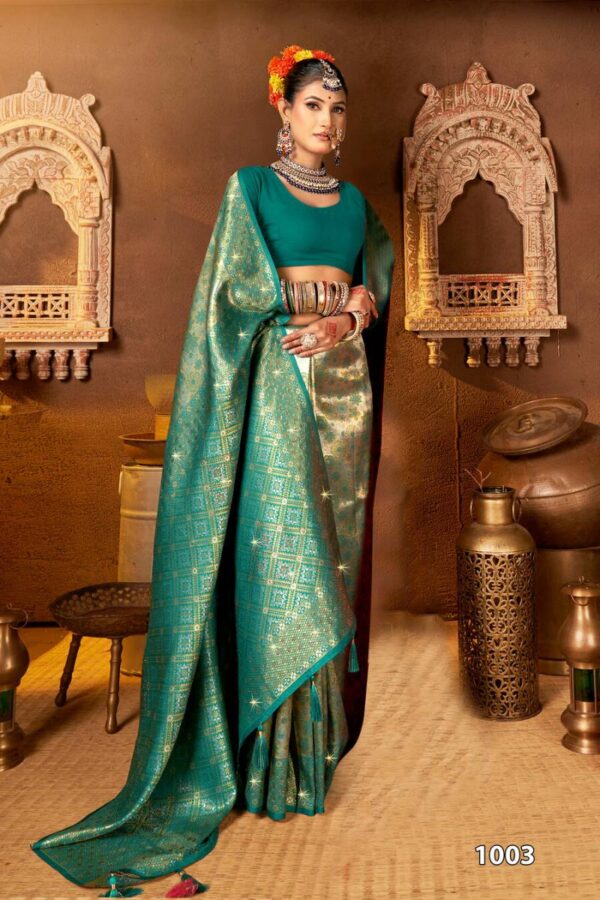 Saroj Vaishnavi Silk Saroski Vol 2 Traditional Wear Silk Saree Catalog Wholesale Collection - Image 5