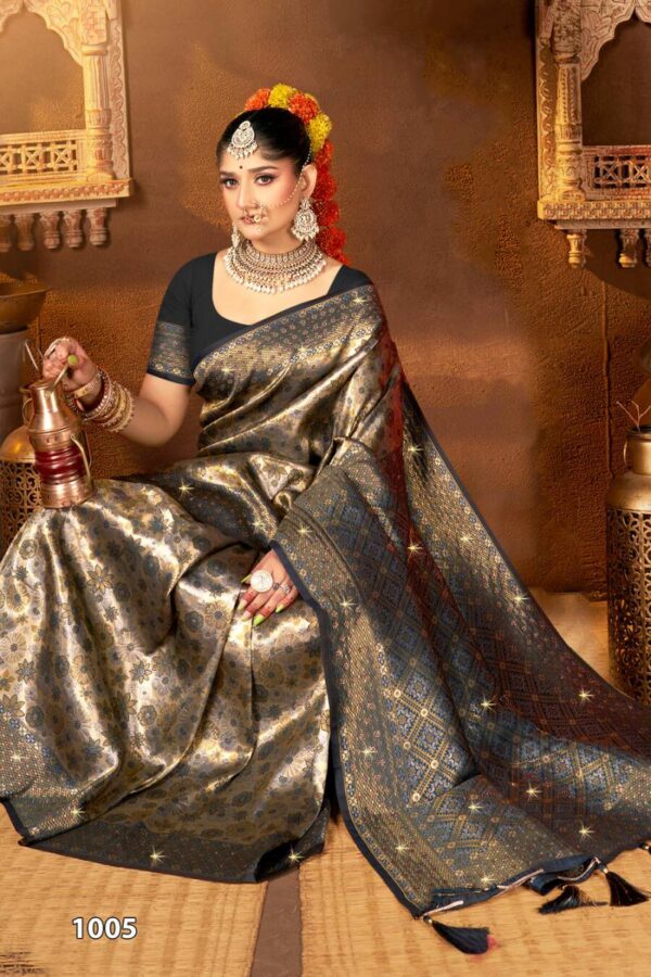 Saroj Vaishnavi Silk Saroski Vol 2 Traditional Wear Silk Saree Catalog Wholesale Collection - Image 6