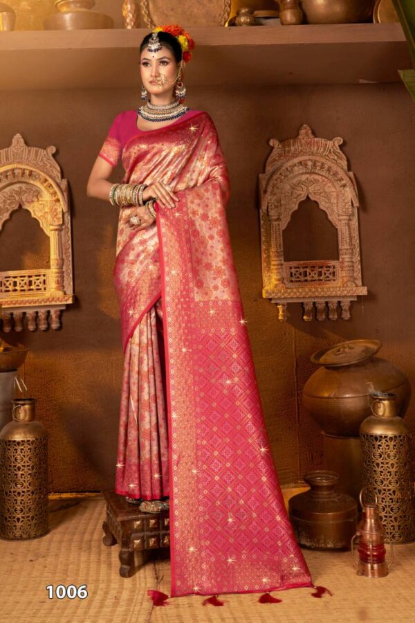 Saroj Vaishnavi Silk Saroski Vol 2 Traditional Wear Silk Saree Catalog Wholesale Collection - Image 7