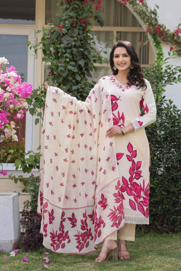 Naisha K 87 Cotton Printed Kurti Bottom With Dupatta Catalog Wholesale Collection - Image 2
