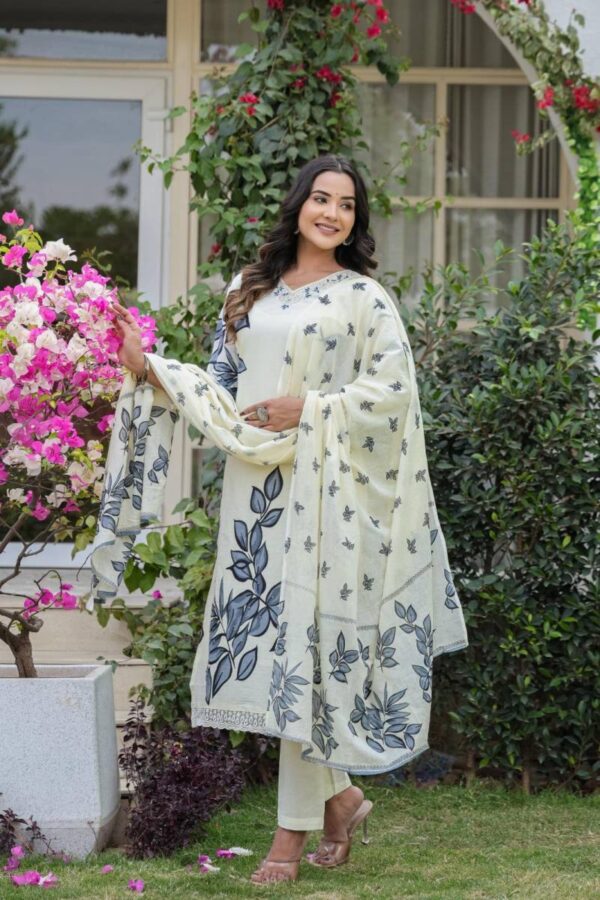 Naisha K 87 Cotton Printed Kurti Bottom With Dupatta Catalog Wholesale Collection - Image 3
