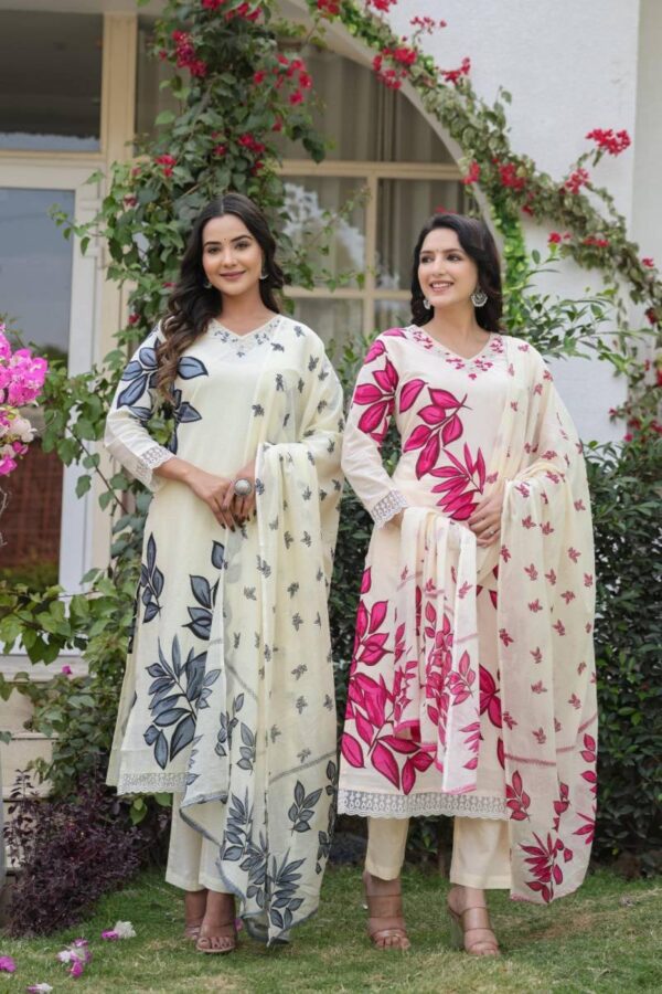 Naisha K 87 Cotton Printed Kurti Bottom With Dupatta Catalog Wholesale Collection