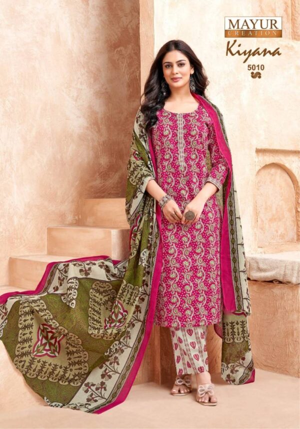 Mayur Kiyana Vol 5 Cotton Dress Material Catalog Wholesale Collection - Image 8