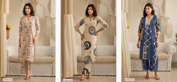 Lar 1119 To 1121 Cotton Flex Co Ord Set Catalog Wholesale Collection - Image 4