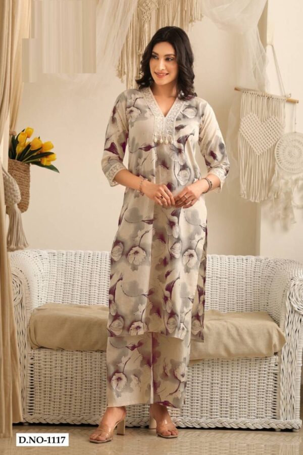 Lar 1117 To 1121 Cotton Flex Co Ord Set Catalog Wholesale Collection - Image 2