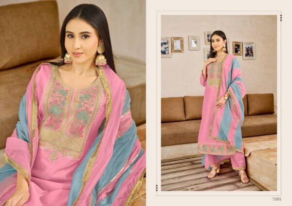 Lar Saadgi Vol 1 Chanderi Salwar Kameez Catalog Wholesale Collection - Image 3