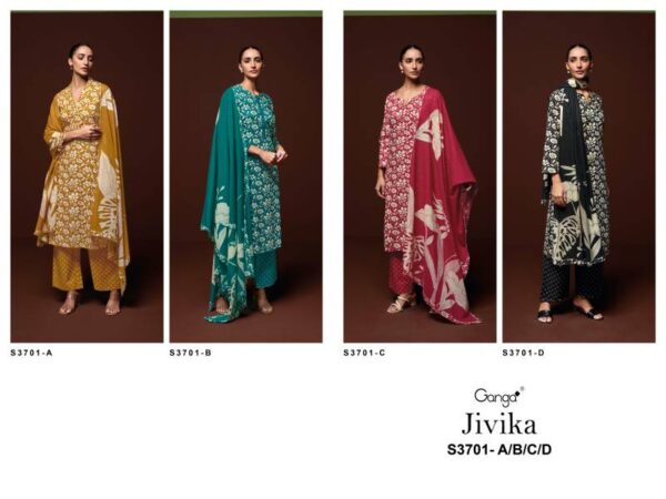Ganga Jivika Cotton Printed Salwar Kameez Catalog Wholesale Collection - Image 6