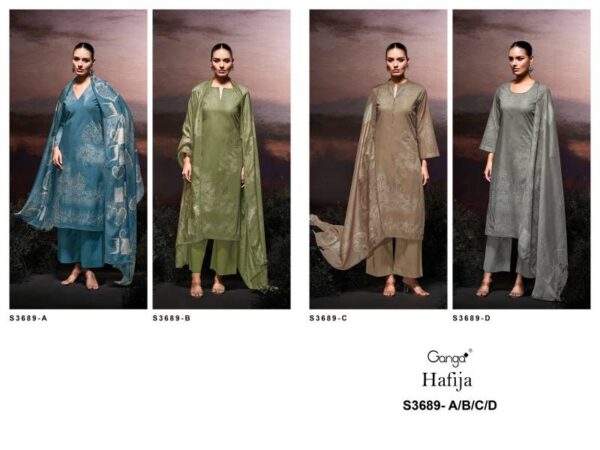 Ganga Hafija Cotton Printed Salwar Kameez Catalog Wholesale Collection - Image 7