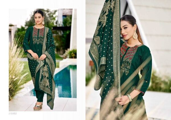Lar Khwaish Vol 1 Dola Silk Fancy Salwar Kameez Catalog Wholesale Collection - Image 3