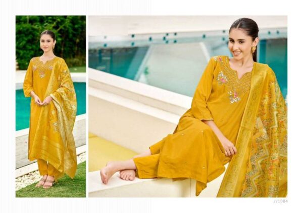Lar Khwaish Vol 1 Dola Silk Fancy Salwar Kameez Catalog Wholesale Collection - Image 5