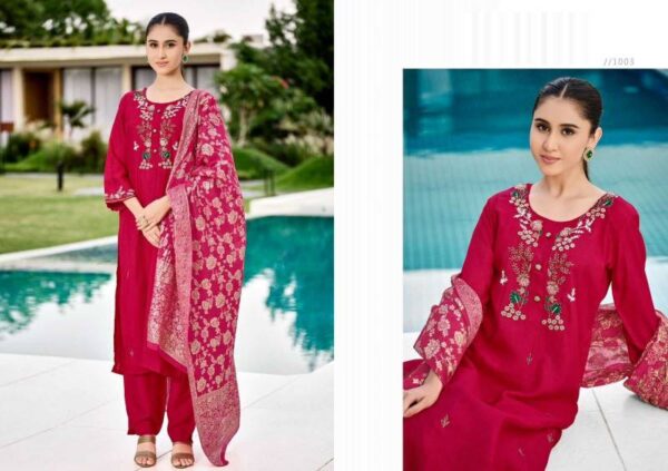 Lar Khwaish Vol 1 Dola Silk Fancy Salwar Kameez Catalog Wholesale Collection - Image 6