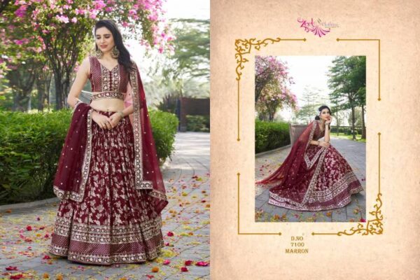 Zeel Amrapali Dola Silk Jacquard Designer Lehenga Choli Catalog Wholesale Collection - Image 3