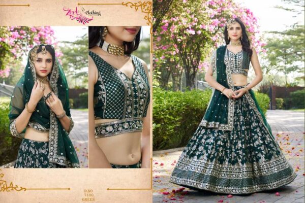 Zeel Amrapali Dola Silk Jacquard Designer Lehenga Choli Catalog Wholesale Collection - Image 4