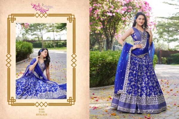 Zeel Amrapali Dola Silk Jacquard Designer Lehenga Choli Catalog Wholesale Collection - Image 5