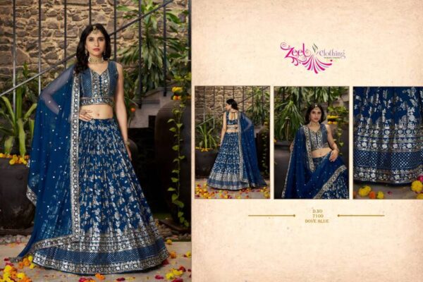 Zeel Amrapali Dola Silk Jacquard Designer Lehenga Choli Catalog Wholesale Collection - Image 6