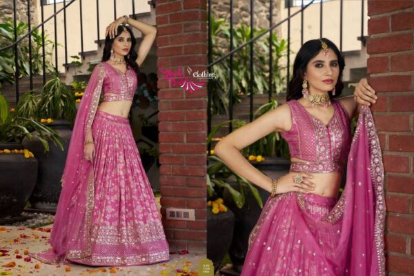 Zeel Amrapali Dola Silk Jacquard Designer Lehenga Choli Catalog Wholesale Collection - Image 9